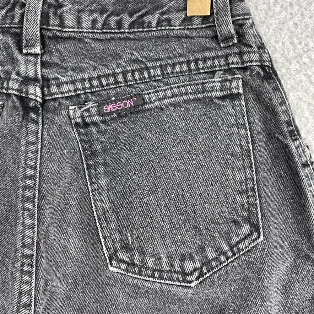 VTG Sasson Jean Shorts Womens 7/8 High Rise Cut Off Y2K Retro 90s American Denim